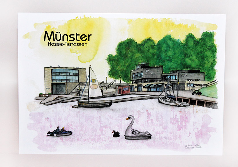 Münster-Postkarte-Aaseeterrassen