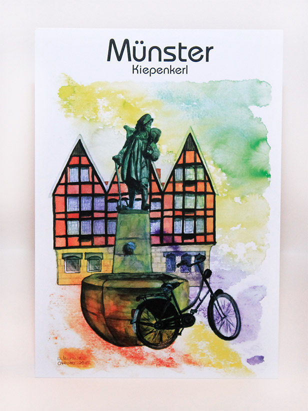 Münster-Postkarte-Kiepenkerl